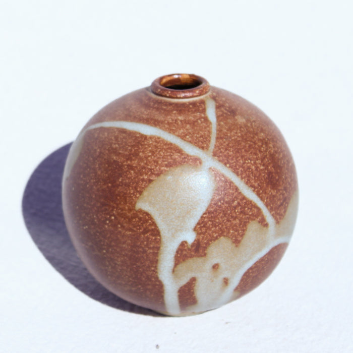 One off Mini Vessel in Shino Glaze